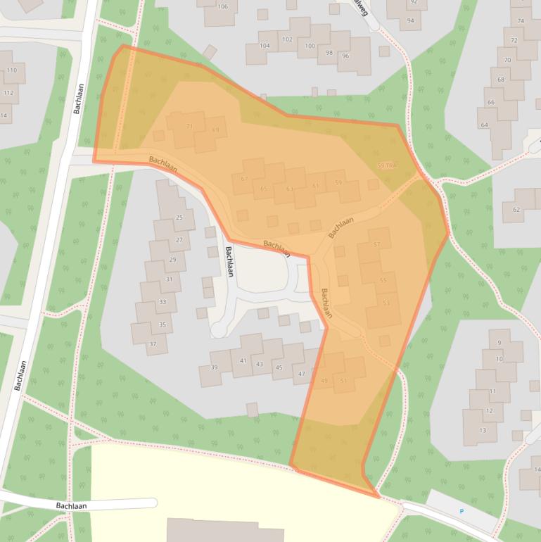 Kaart van postcodegebied 6865EP.