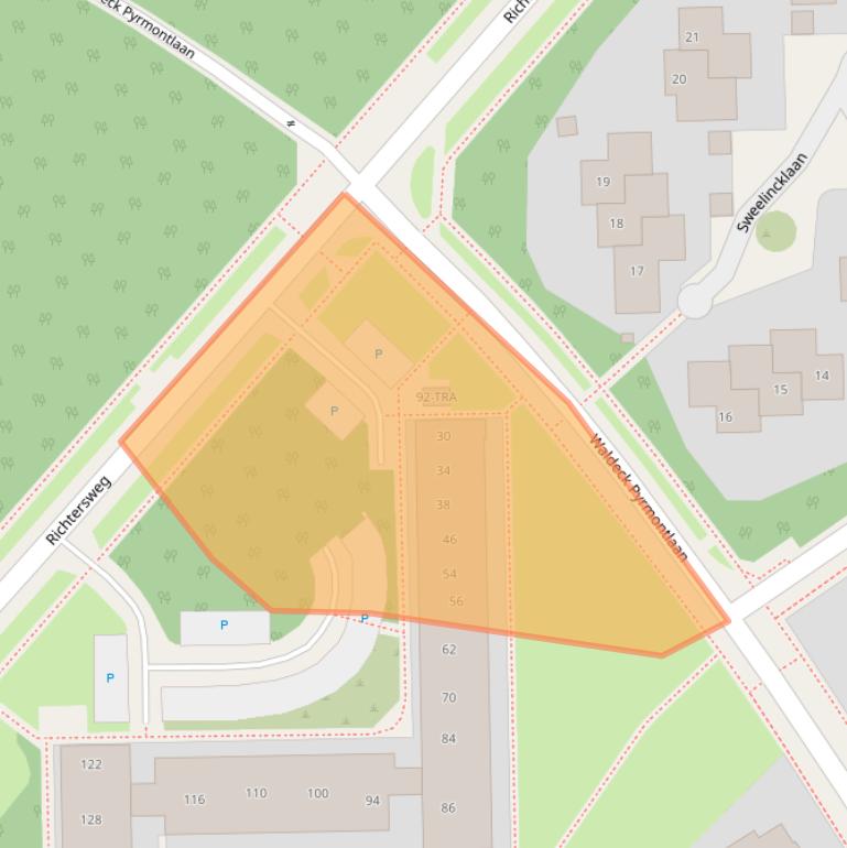 Kaart van postcodegebied 6865GG.