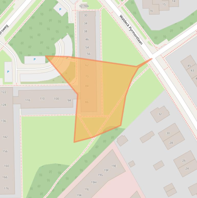 Kaart van postcodegebied 6865GH.