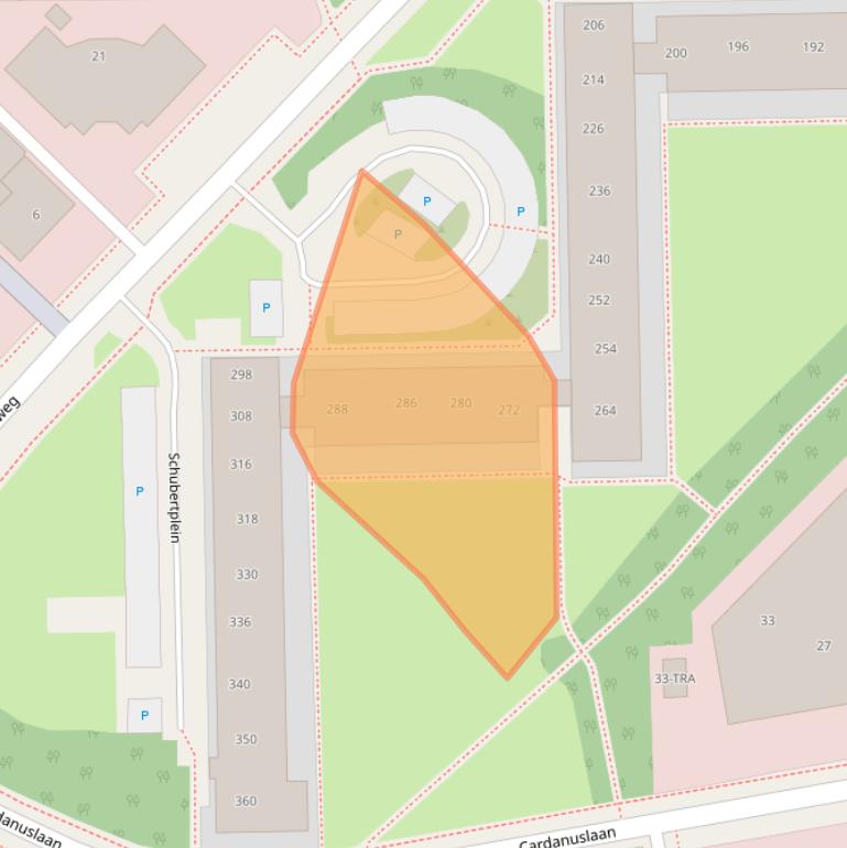 Kaart van postcodegebied 6865GR.