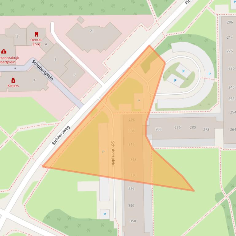 Kaart van postcodegebied 6865GS.