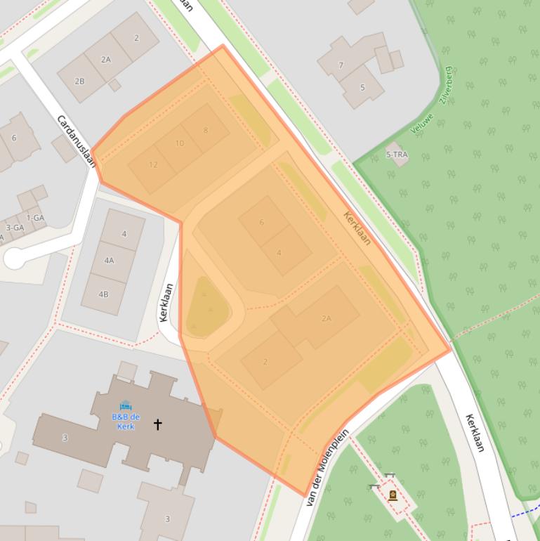 Kaart van postcodegebied 6865GX.