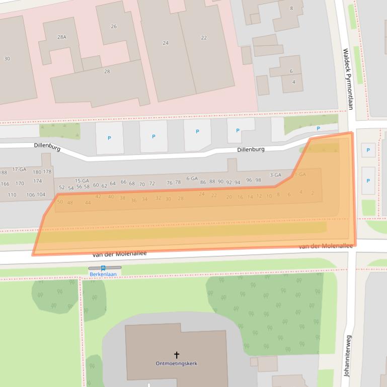 Kaart van postcodegebied 6865HL.