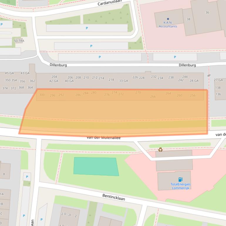 Kaart van postcodegebied 6865HS.