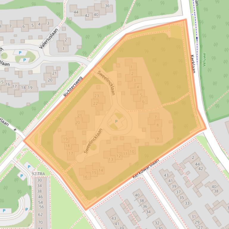 Kaart van postcodegebied 6865JB.