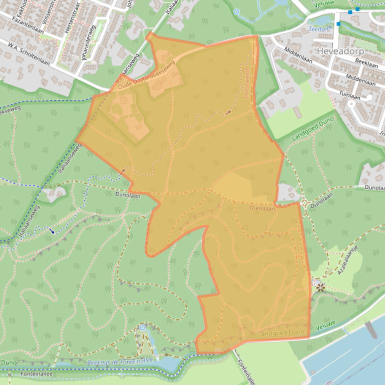 Kaart van postcodegebied 6865VS.