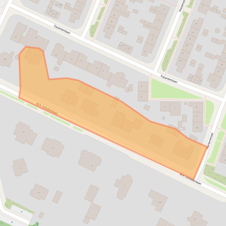 Kaart van postcodegebied 6865VT.