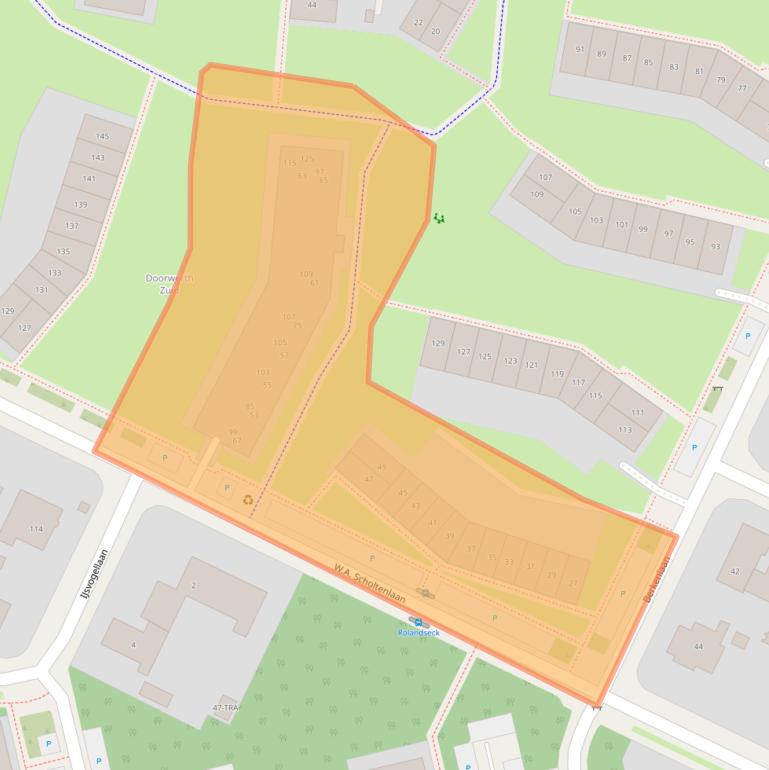 Kaart van postcodegebied 6865VV.