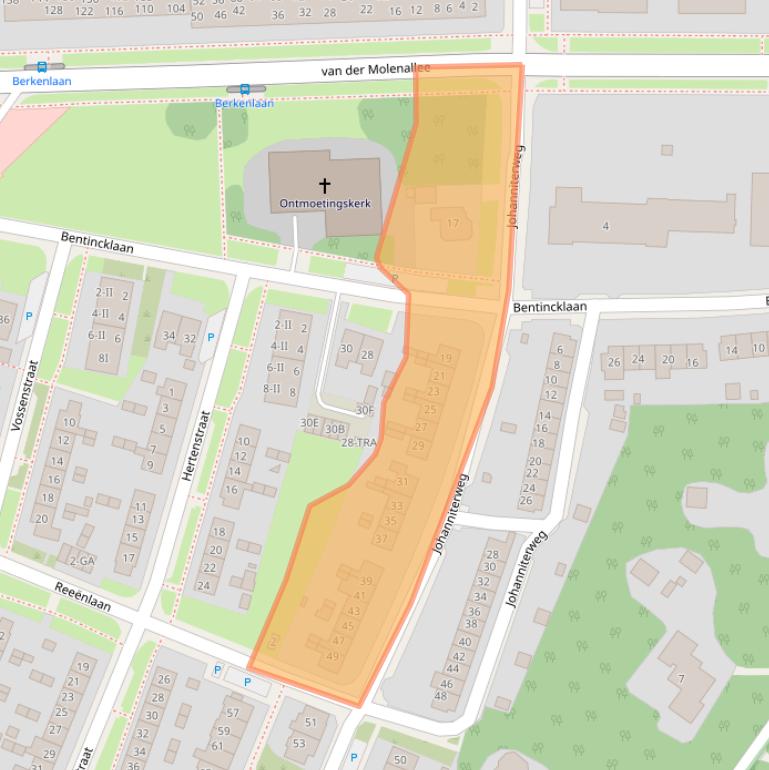 Kaart van postcodegebied 6865WD.