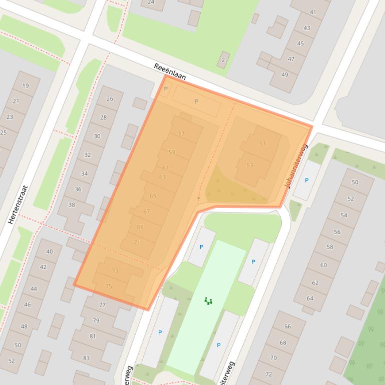Kaart van postcodegebied 6865WE.