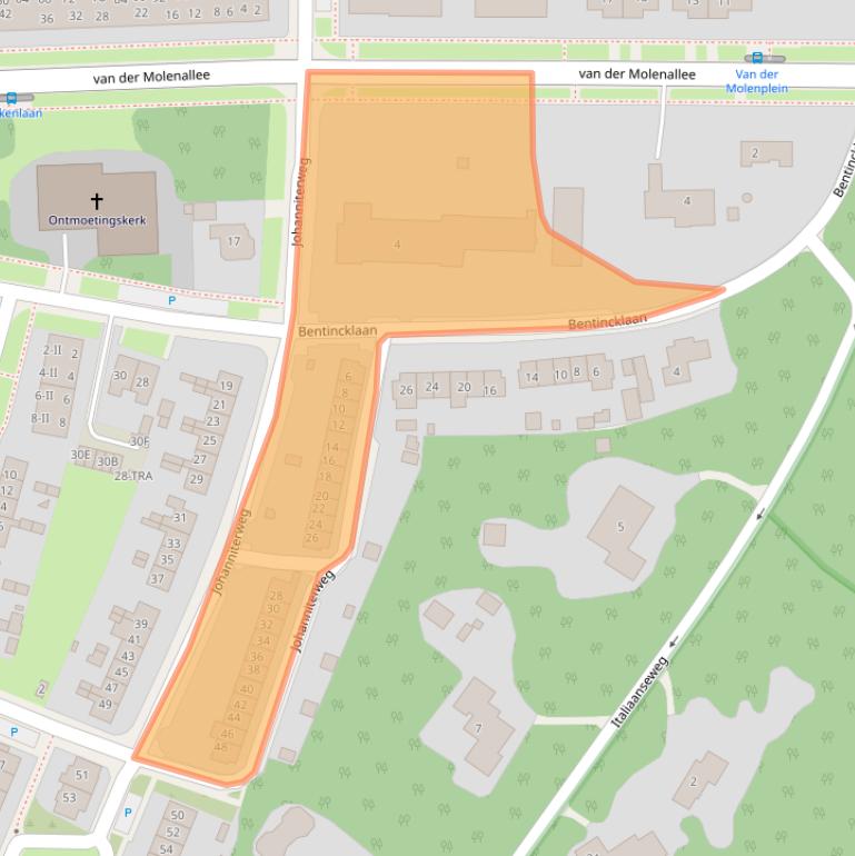 Kaart van postcodegebied 6865WH.