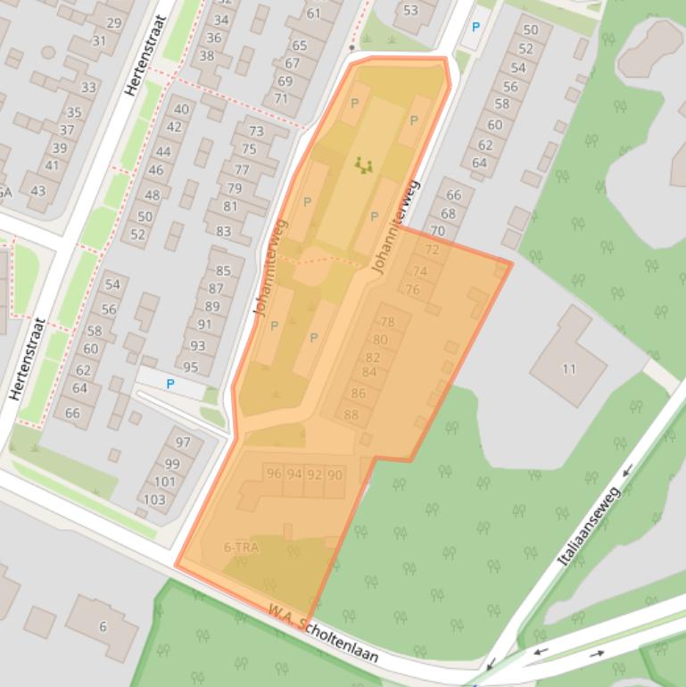 Kaart van postcodegebied 6865WK.