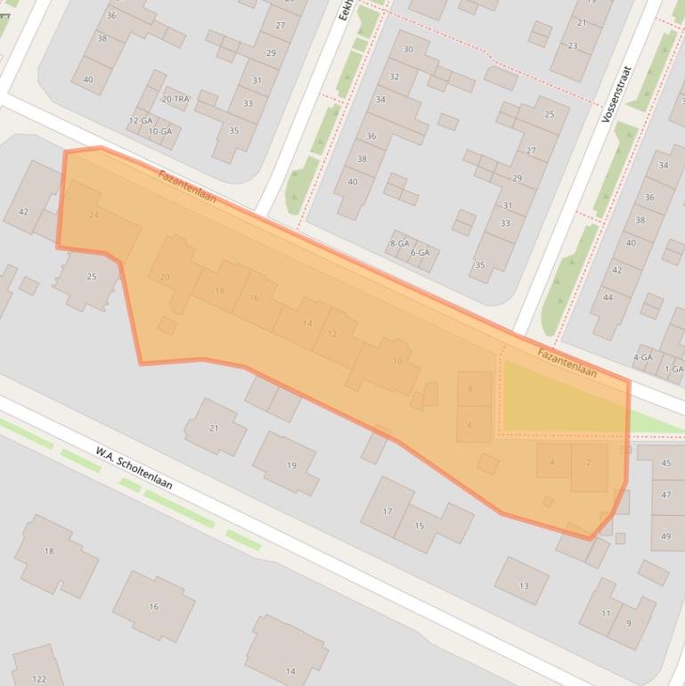 Kaart van postcodegebied 6865WL.