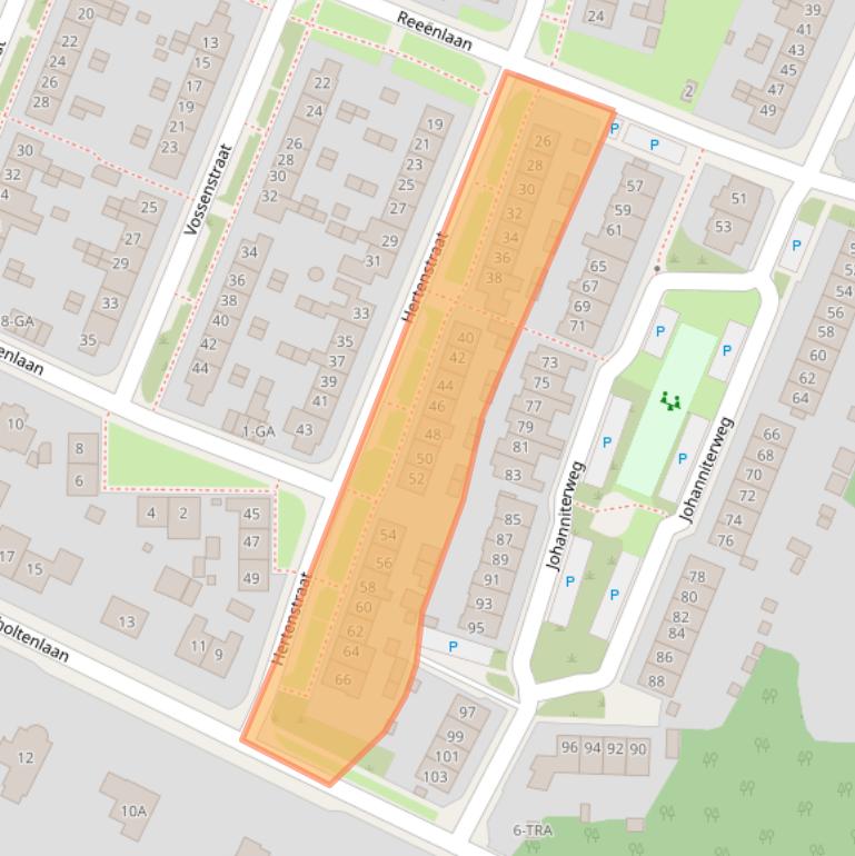 Kaart van postcodegebied 6865WR.