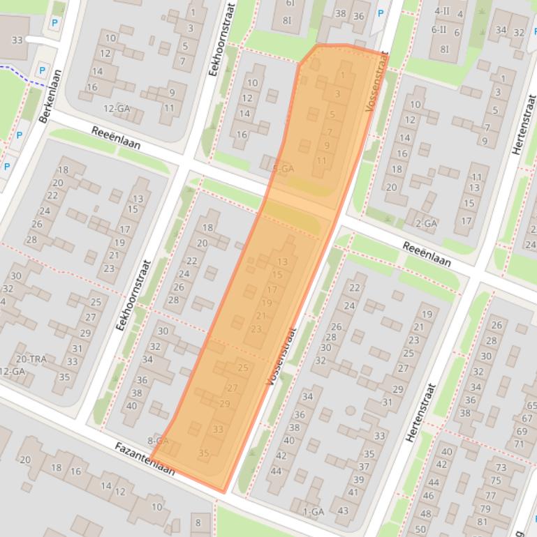 Kaart van postcodegebied 6865WS.