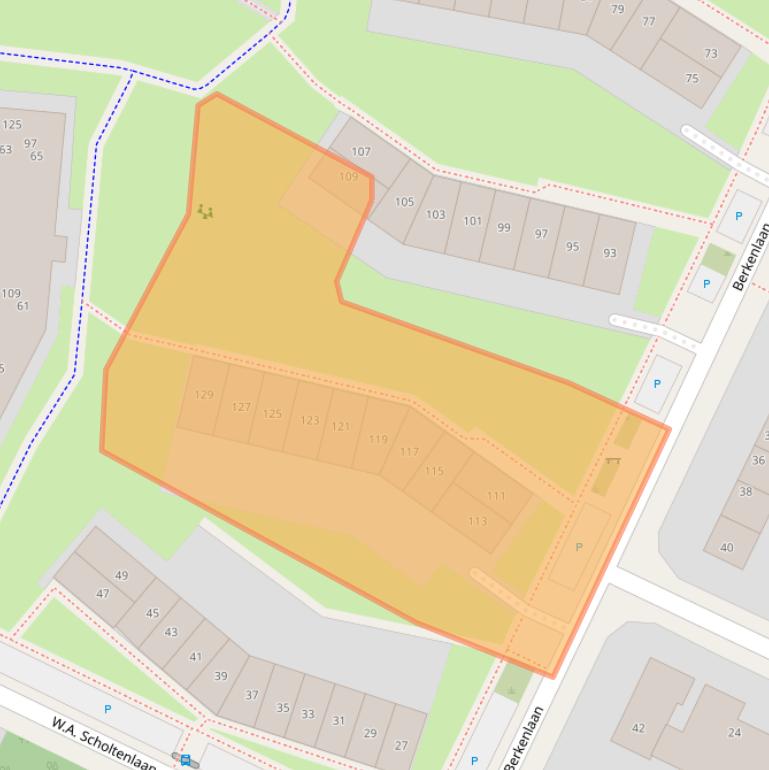 Kaart van postcodegebied 6865XD.