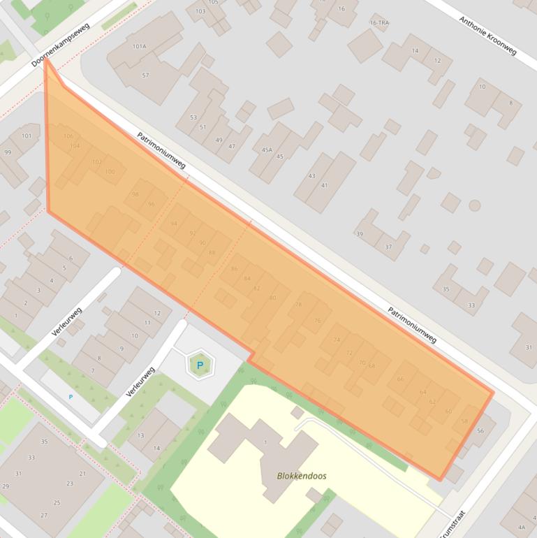 Kaart van postcodegebied 6866AZ.