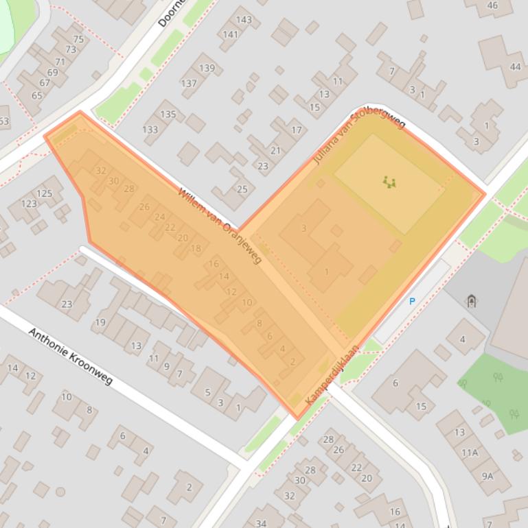 Kaart van postcodegebied 6866BM.