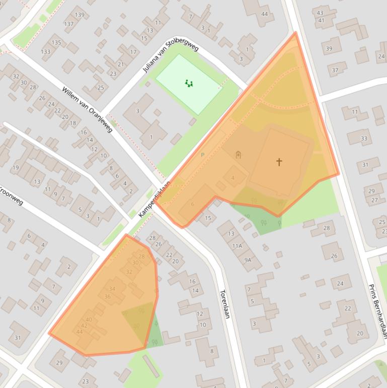 Kaart van postcodegebied 6866BR.