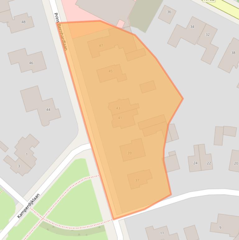 Kaart van postcodegebied 6866BW.