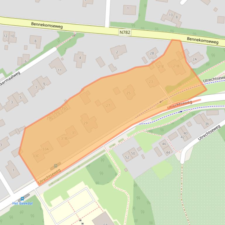 Kaart van postcodegebied 6866CH.