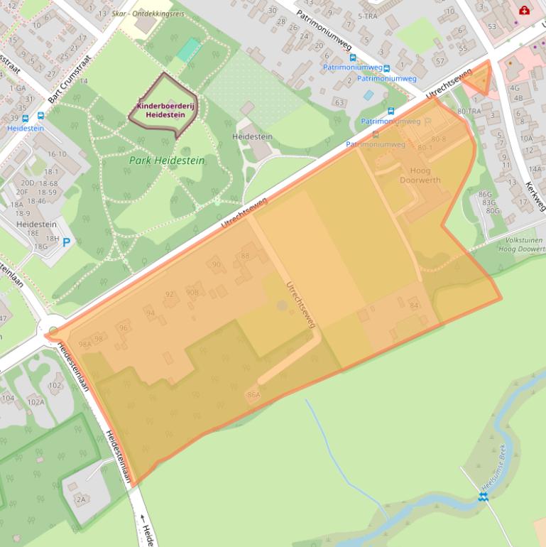 Kaart van postcodegebied 6866CN.