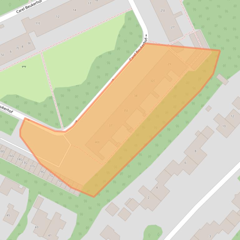 Kaart van postcodegebied 6866DL.