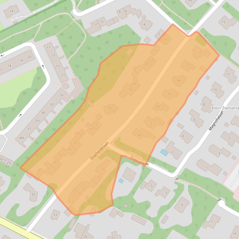 Kaart van postcodegebied 6866DM.