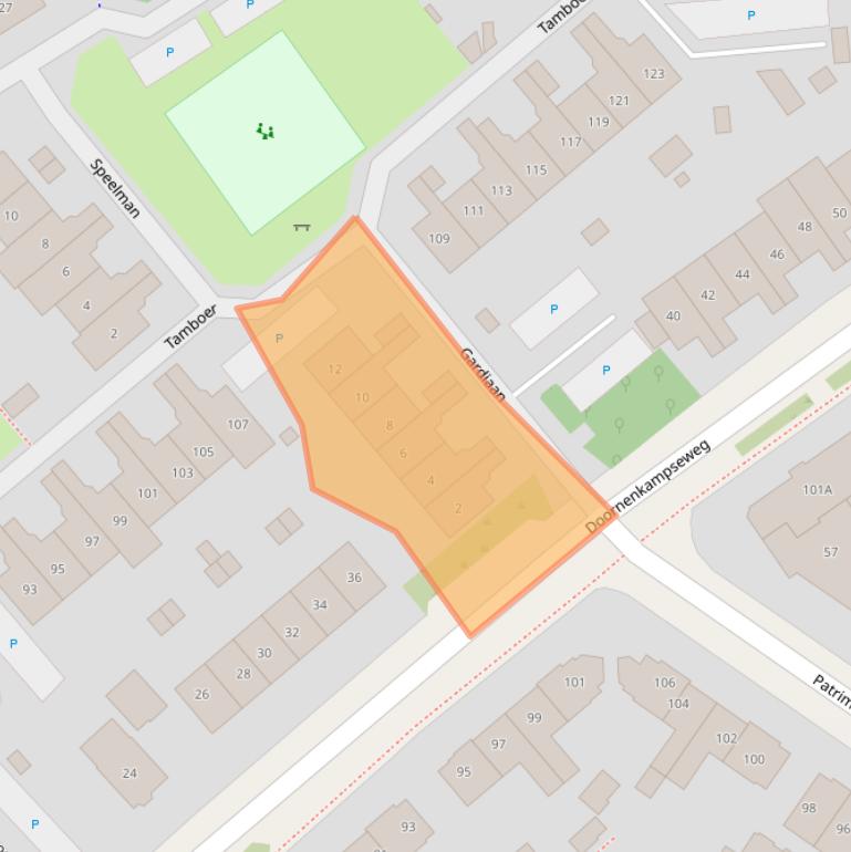 Kaart van postcodegebied 6866EL.