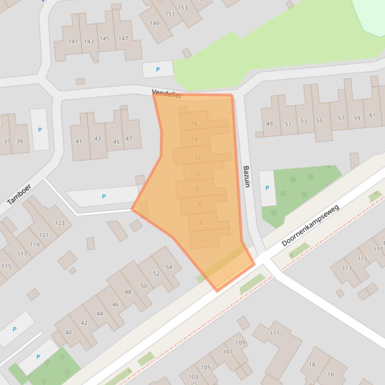 Kaart van postcodegebied 6866EM.