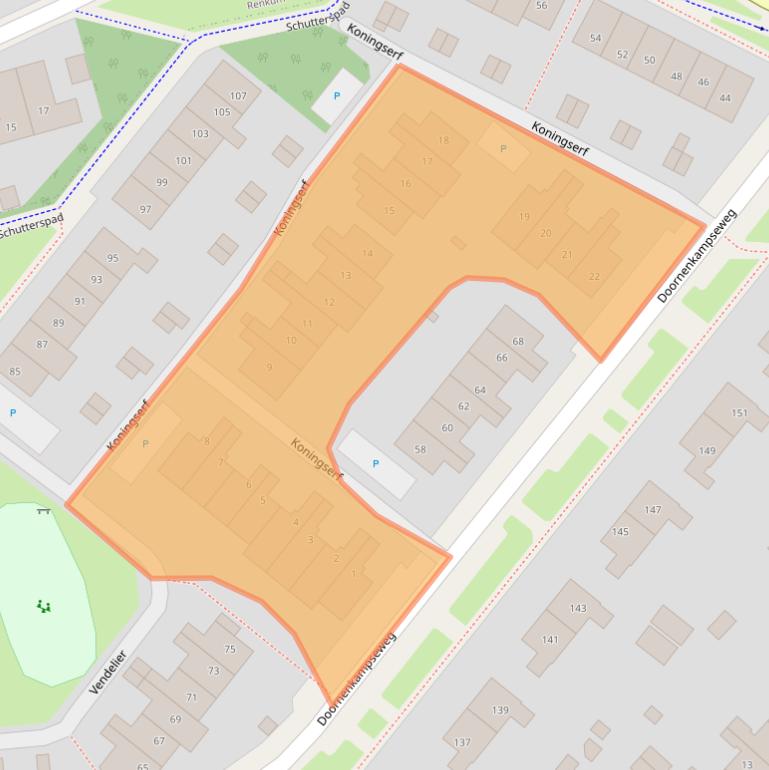 Kaart van postcodegebied 6866ES.