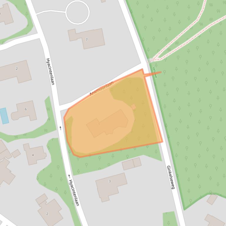 Kaart van postcodegebied 6866GA.