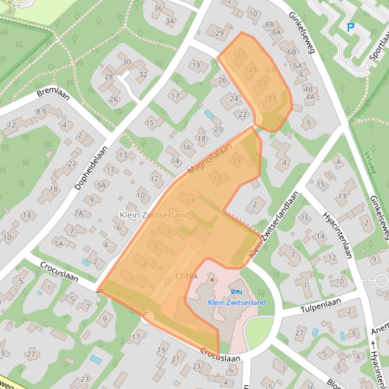 Kaart van postcodegebied 6866GC.