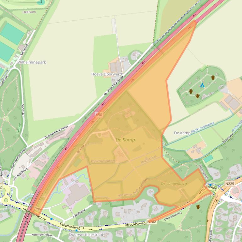 Kaart van postcodegebied 6866ND.