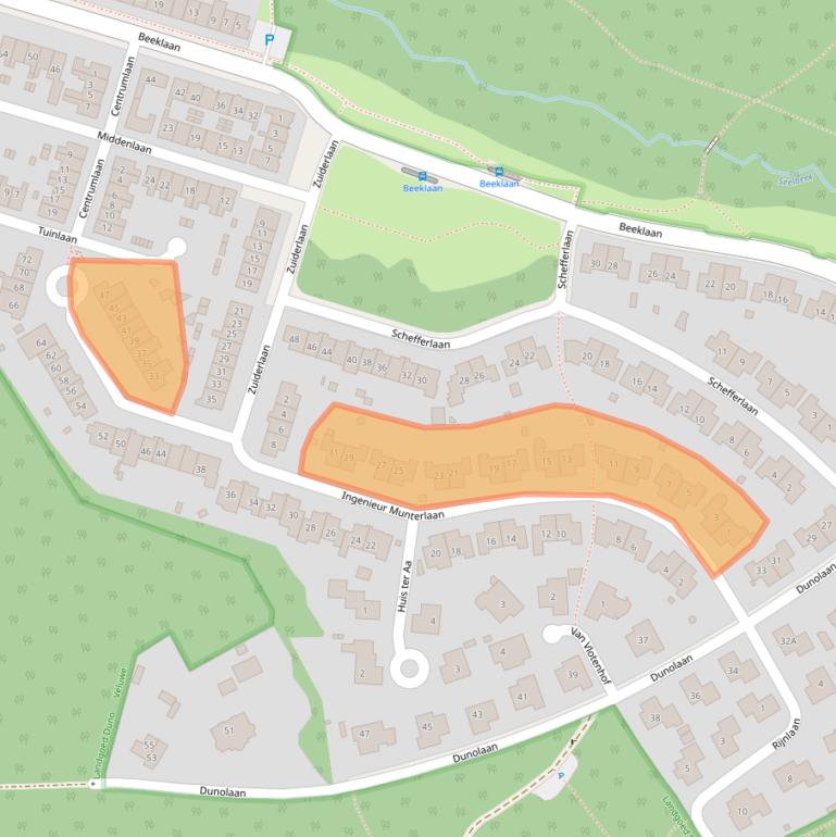 Kaart van postcodegebied 6869TC.