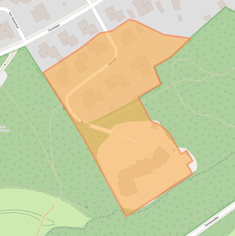 Kaart van postcodegebied 6869TJ.