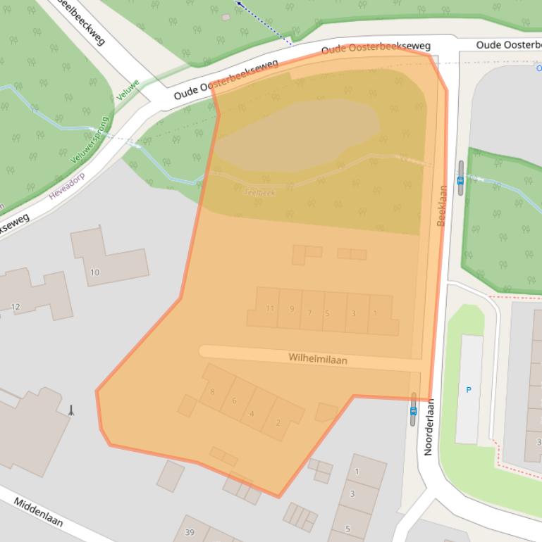 Kaart van postcodegebied 6869VA.