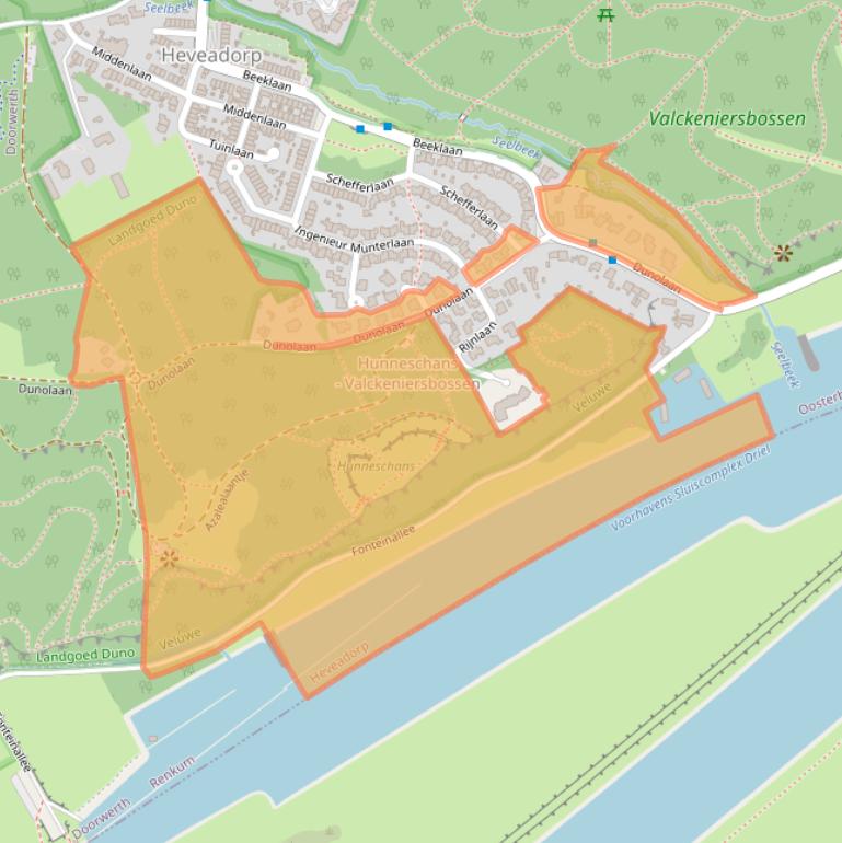 Kaart van postcodegebied 6869VB.