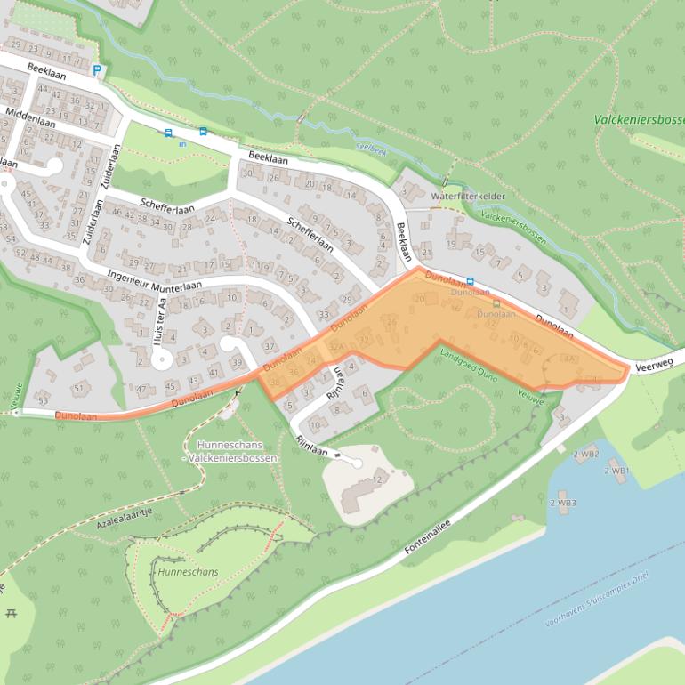 Kaart van postcodegebied 6869VC.