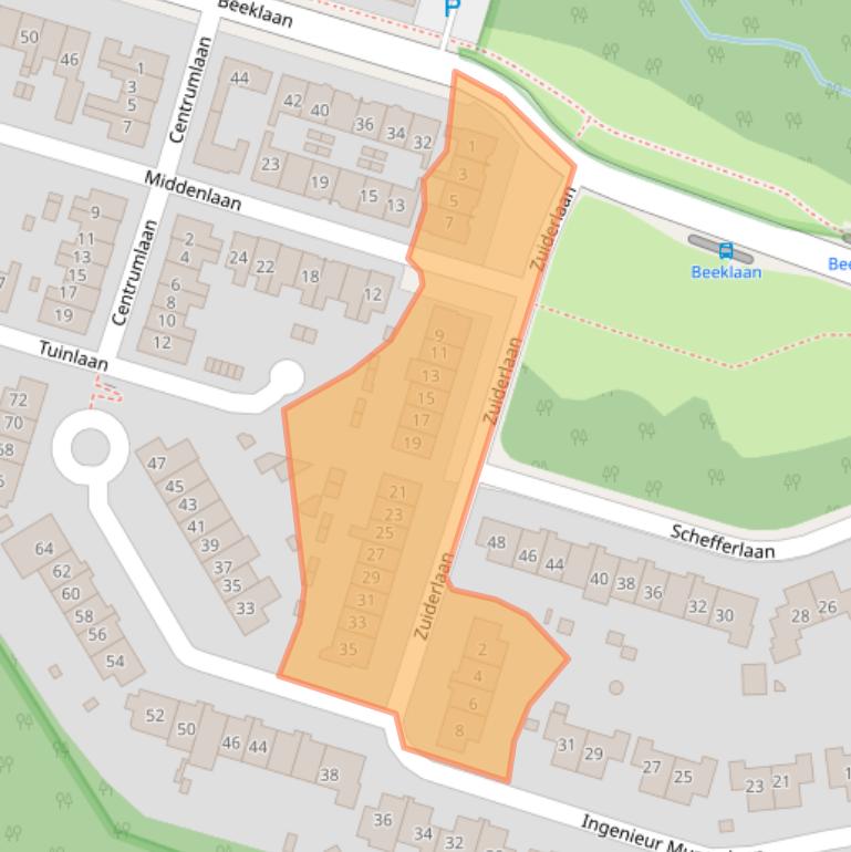 Kaart van postcodegebied 6869VK.