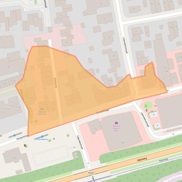 Kaart van postcodegebied 6871AG.