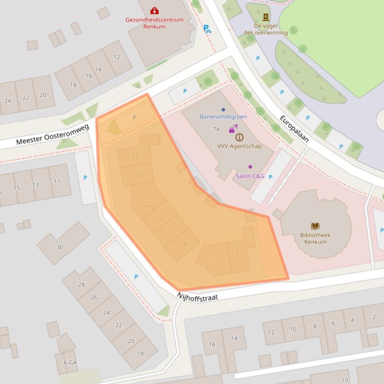 Kaart van postcodegebied 6871BV.