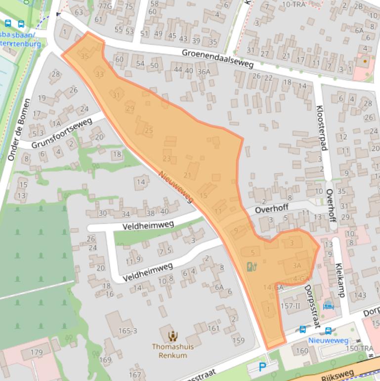 Kaart van postcodegebied 6871CA.