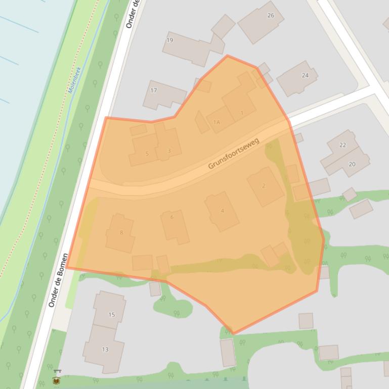 Kaart van postcodegebied 6871CE.