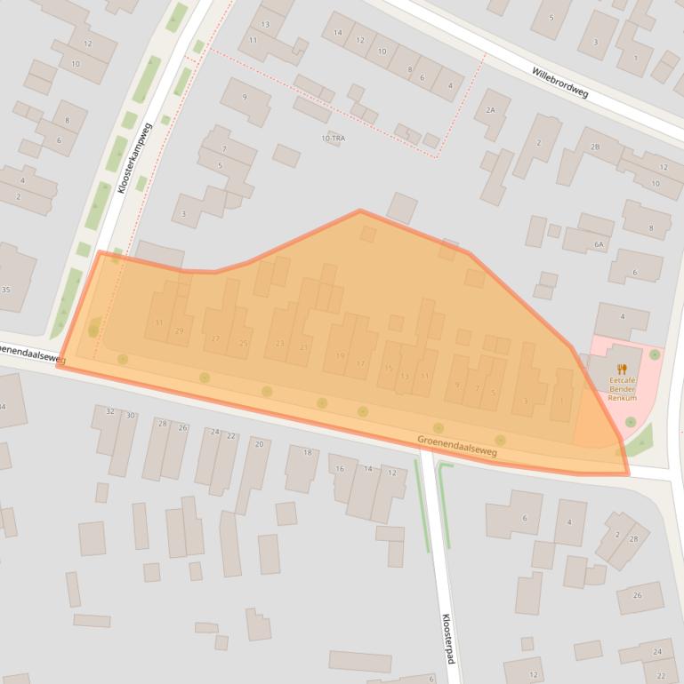 Kaart van postcodegebied 6871CM.