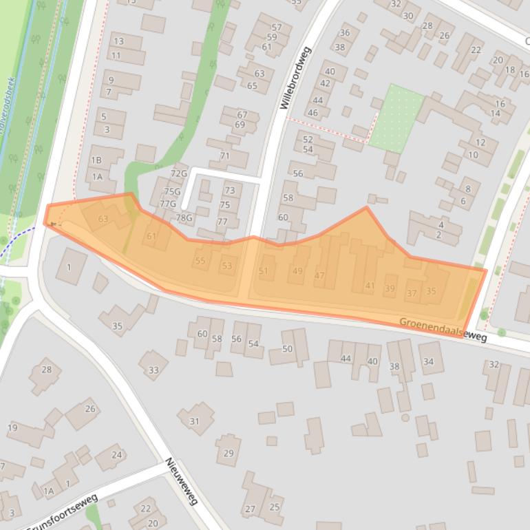 Kaart van postcodegebied 6871CN.