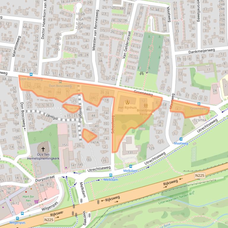 Kaart van postcodegebied 6871DD.