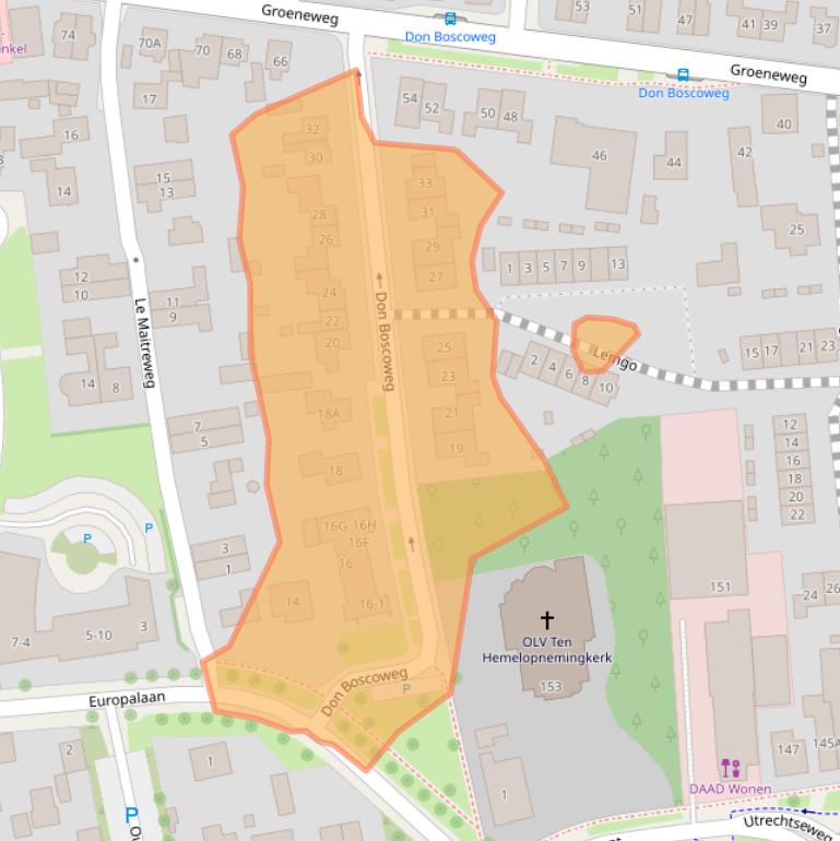 Kaart van postcodegebied 6871DH.