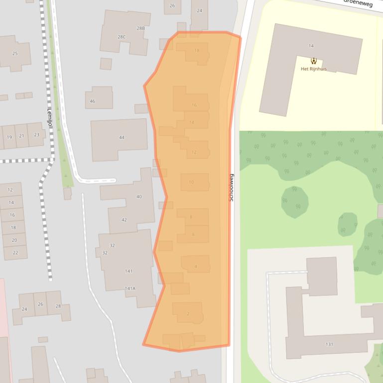 Kaart van postcodegebied 6871DJ.