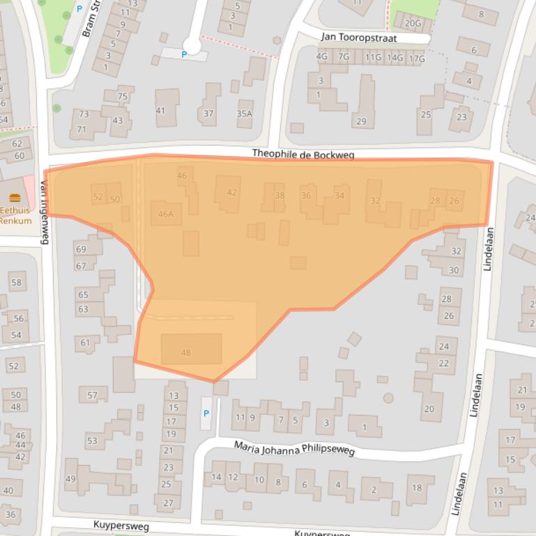 Kaart van postcodegebied 6871EJ.